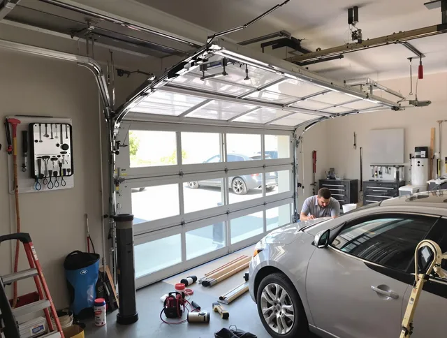 Garage door noise reduction service by Millbury Garage Door Repair in Millbury