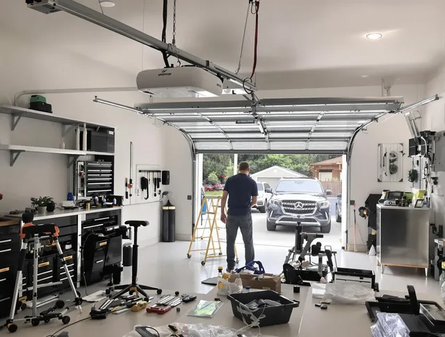 Garage door opener installation by Millbury Garage Door Repair in Millbury