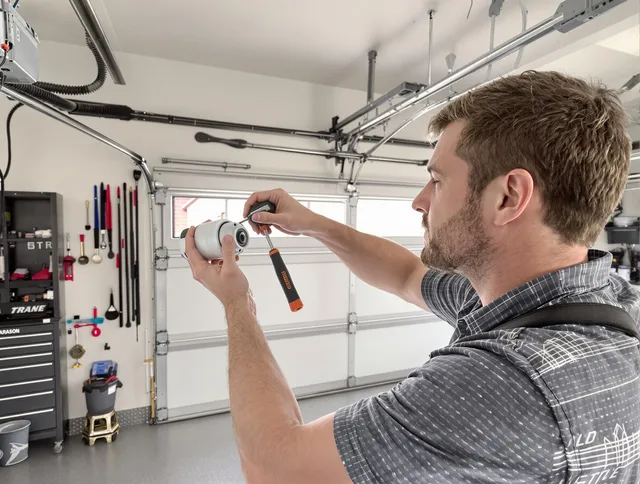 Garage door opener repair service by Millbury Garage Door Repair in Millbury